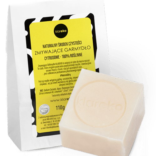 Naturalne roślinne mydło do mycia naczyń Zmywające GARmydło klareko naturalne środki czystości