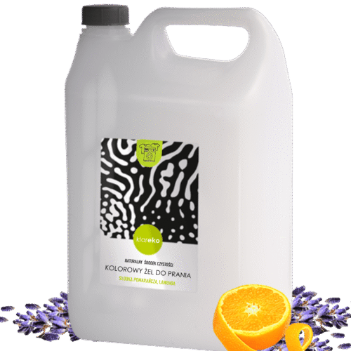 kolorowy żel do prania kolorowego kolorów klareko naturalne srodki czystości do prania do sprzątania sprzątanie ekologiczne eko czysty dom zielona chemia zero waste less wyprzedaż promocja