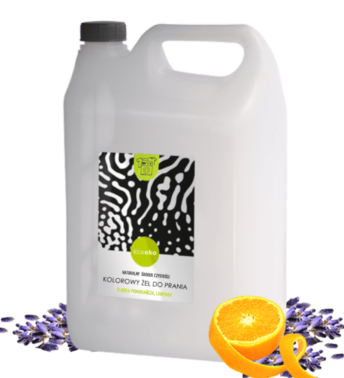 kolorowy żel do prania kolorowego kolorów klareko naturalne srodki czystości do prania do sprzątania sprzątanie ekologiczne eko czysty dom zielona chemia zero waste less wyprzedaż promocja
