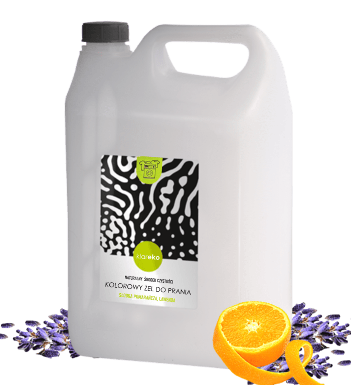 kolorowy żel do prania kolorowego kolorów klareko naturalne srodki czystości do prania do sprzątania sprzątanie ekologiczne eko czysty dom zielona chemia zero waste less wyprzedaż promocja